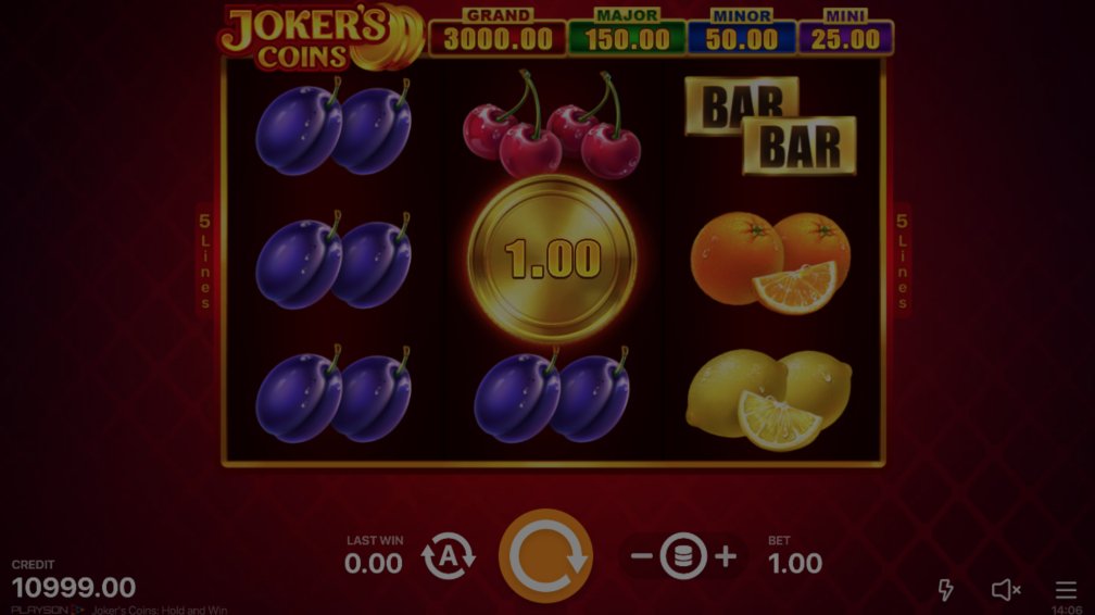 Joker's Coins Hold and Win demo